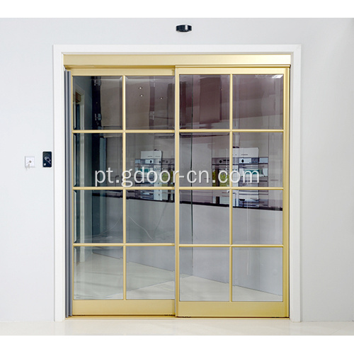 Sistemas de porta automática deslizante de vidro interior
